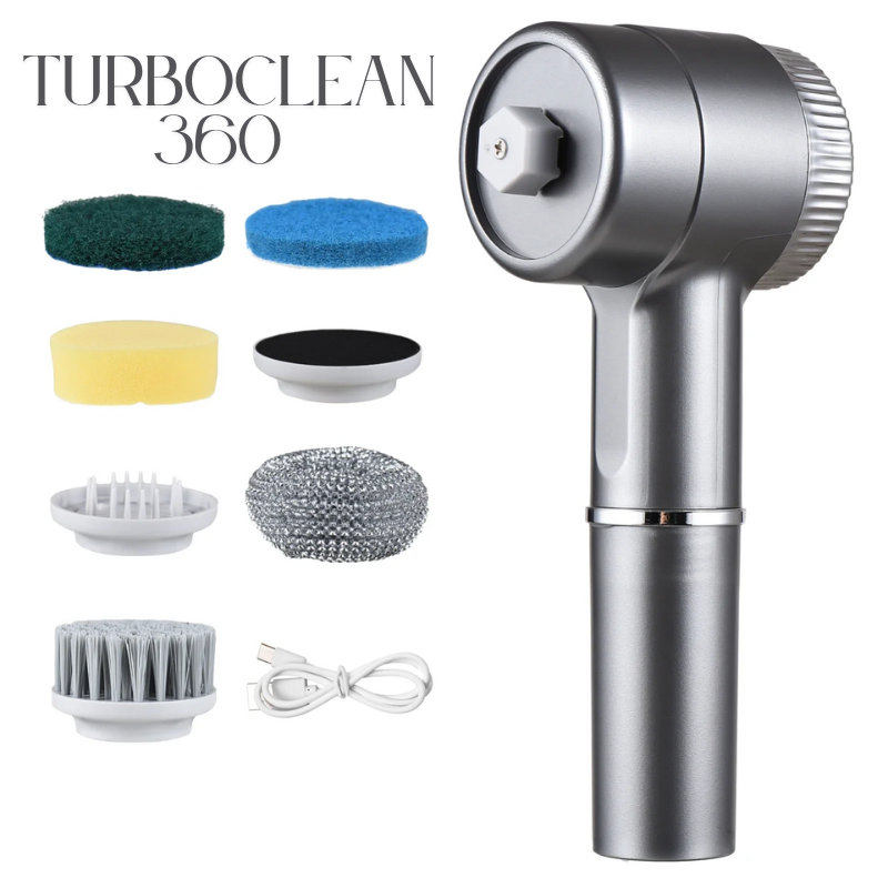 TurboClean 360 スピードとあらゆる角度を掃除できる能力を強調しています。