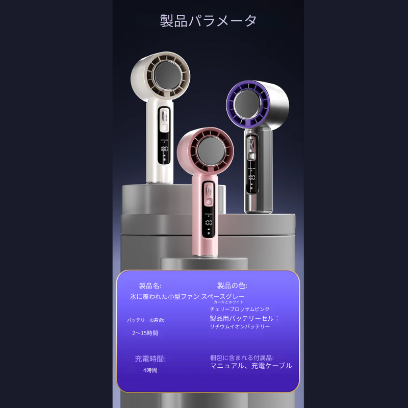 ポータブル冷却ファン – ポケットに入るエアコンを持ち歩こう!