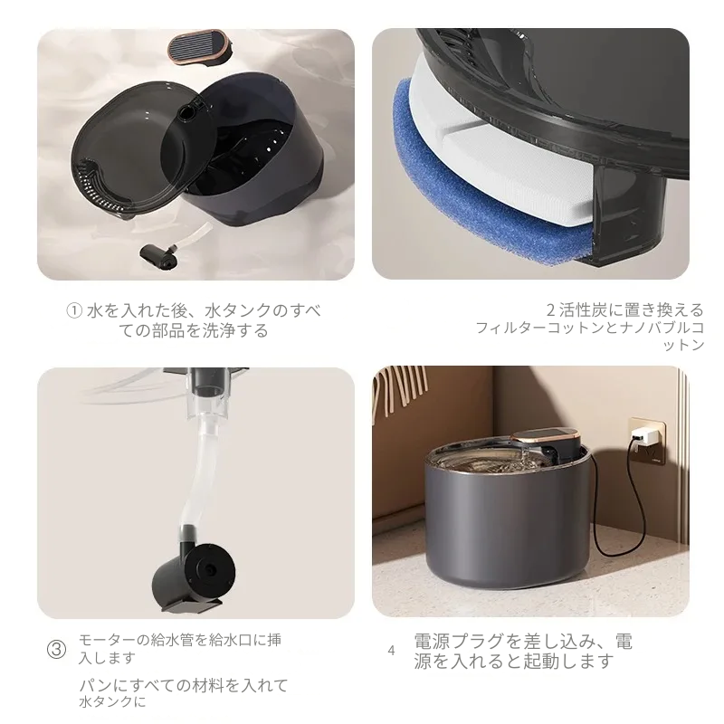 3L自動給水器 – いつでも清潔でろ過された水を
