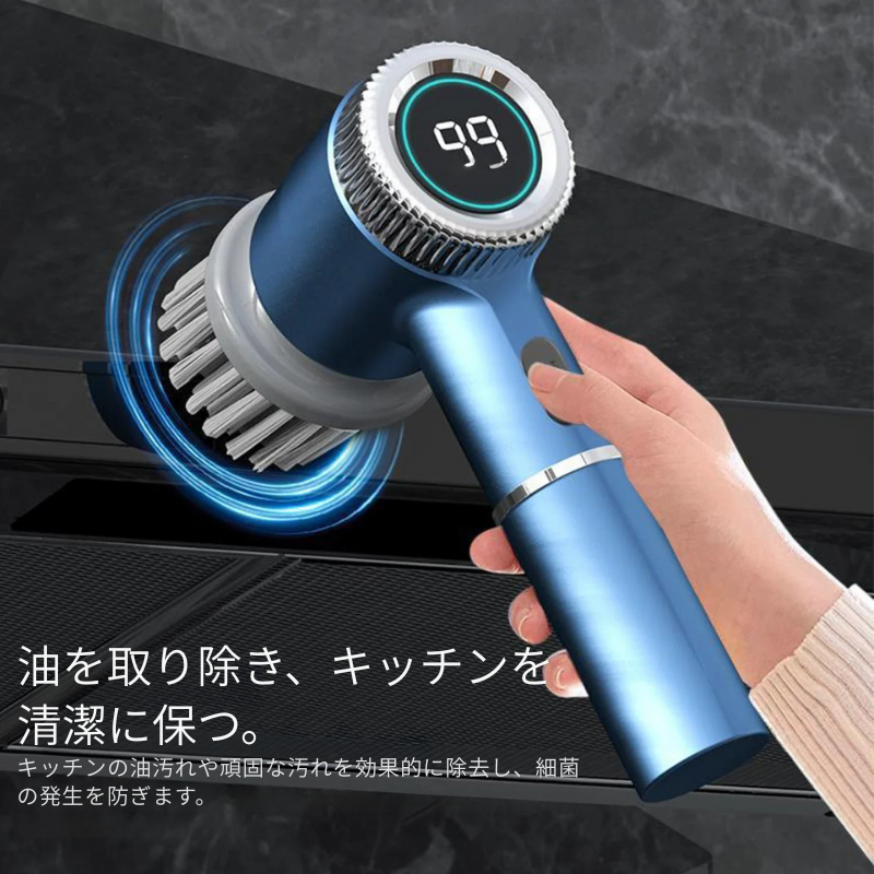 TurboClean 360 スピードとあらゆる角度を掃除できる能力を強調しています。