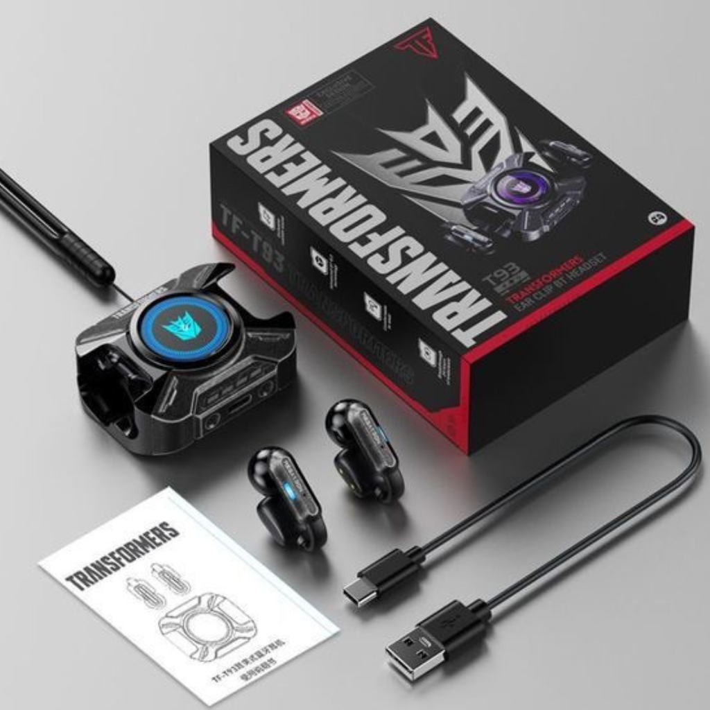新しいイヤークリップ Bluetooth 6.0 ヘッドセット AI スマートコール 長いバッテリー寿命 ゲーム 低遅延 T93