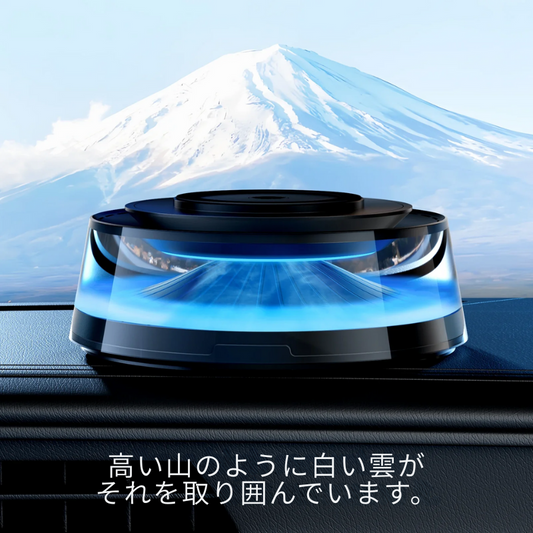 🌈香りと光で癒しの空間✨ワイヤレス充電アロマディフューザー🚗🏠