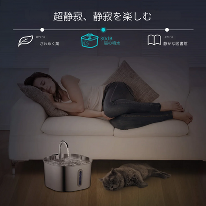 2.2L自動給水器 – 流れる水で清潔＆健康をサポート